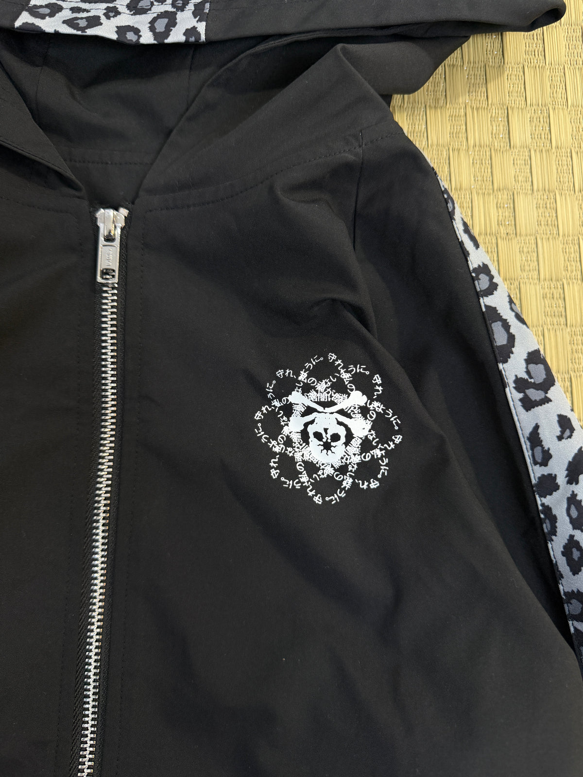 "OMEN LEOPARD" NYLON HOODIE