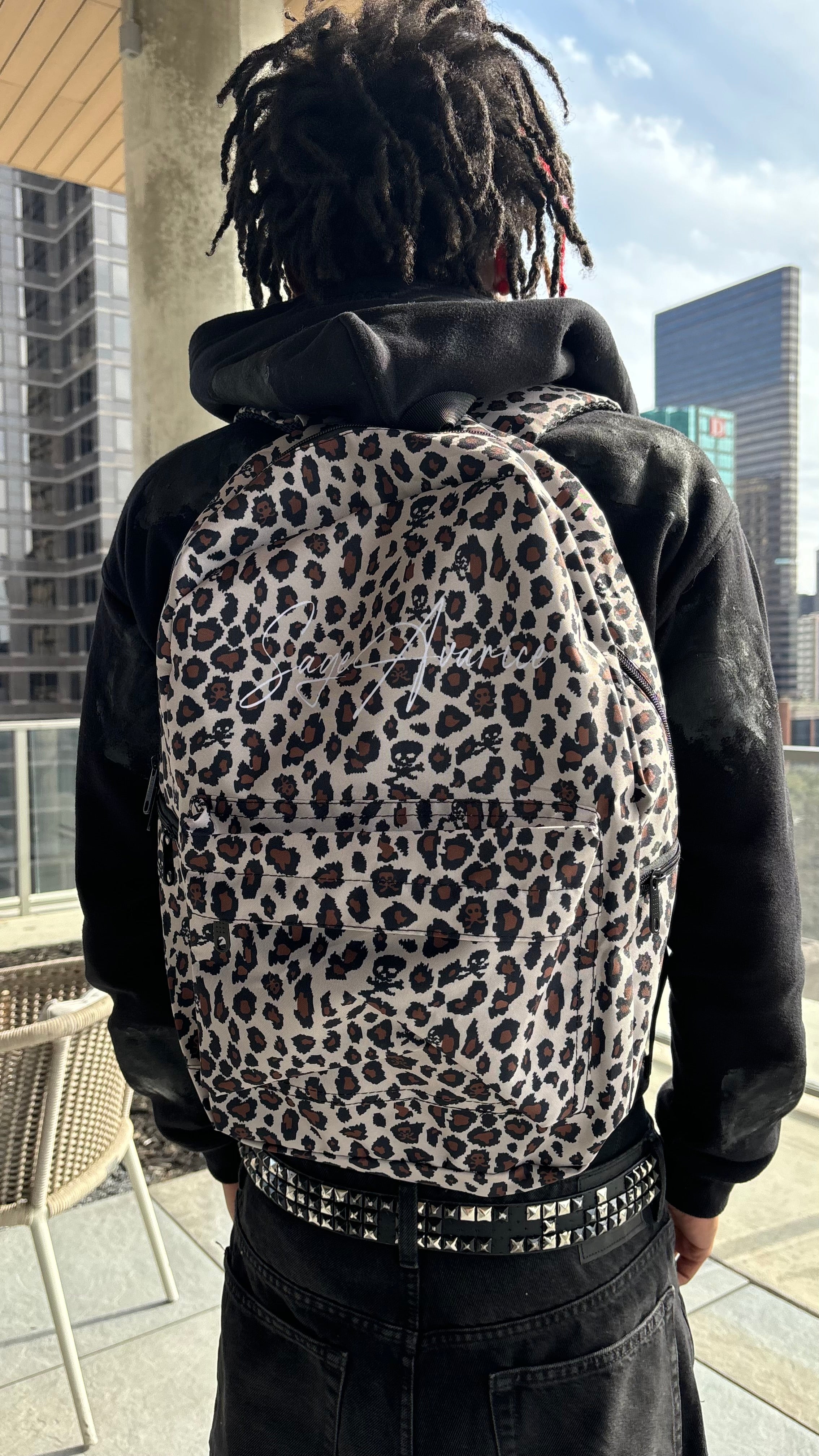 "TOXIC DIGITAL" LEOPARD BACKPACK