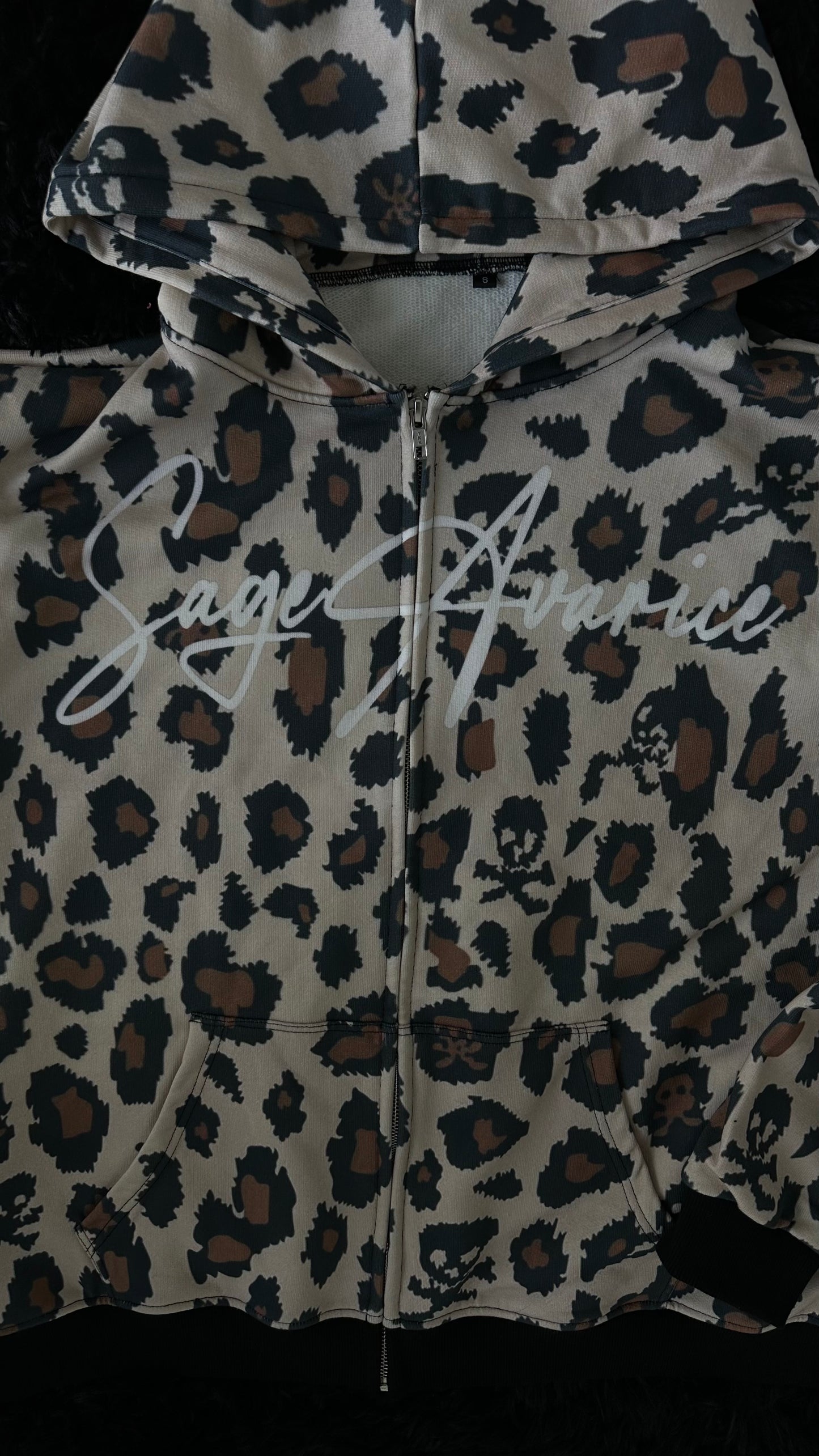 "TOXIC" DIGITAL CHEETAH HOODIE