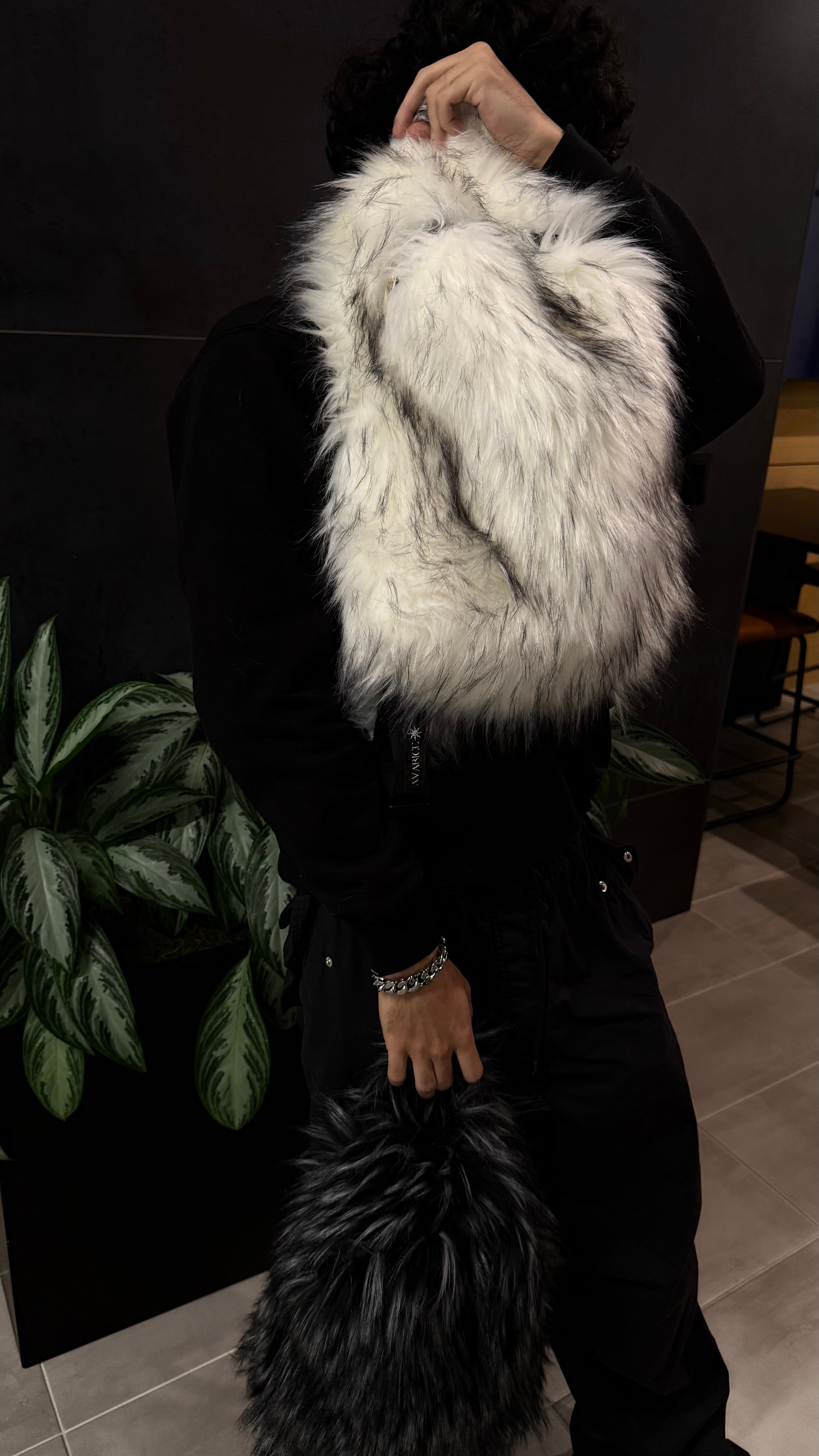 CORRUPTED YETI FUR BACKPACK